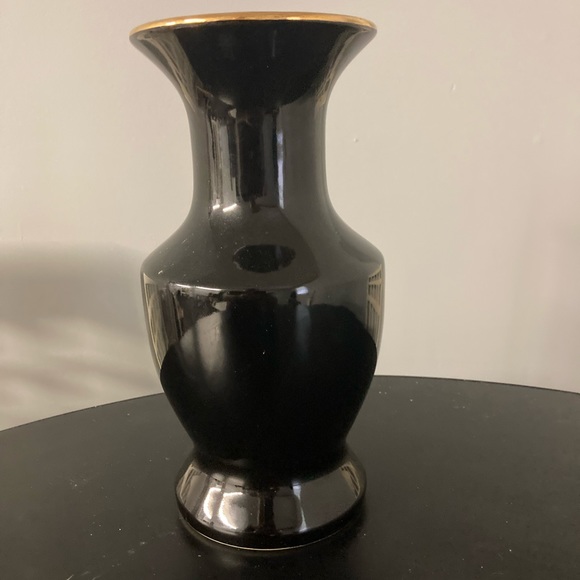 Vintage table/flower vase Black main color - Picture 2 of 3